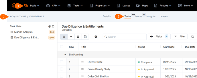 Object Task Lists
