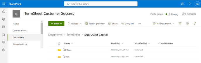 Sharepoint folder structure