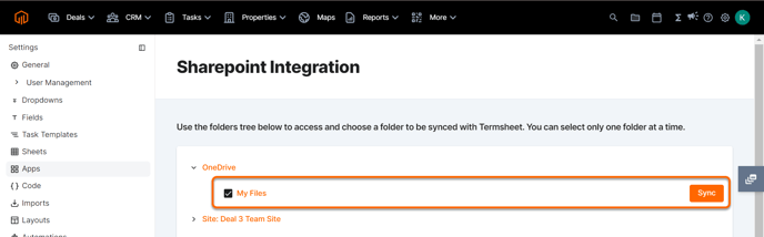 Sync SharePoint