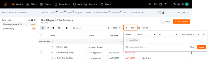 Task Filter
