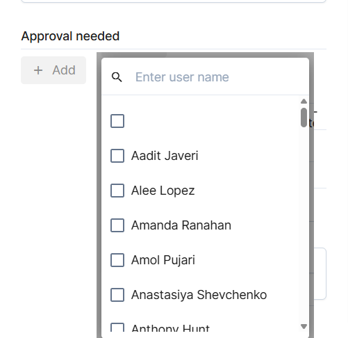 add approval