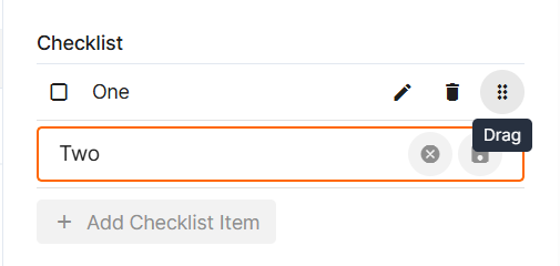 add checklist