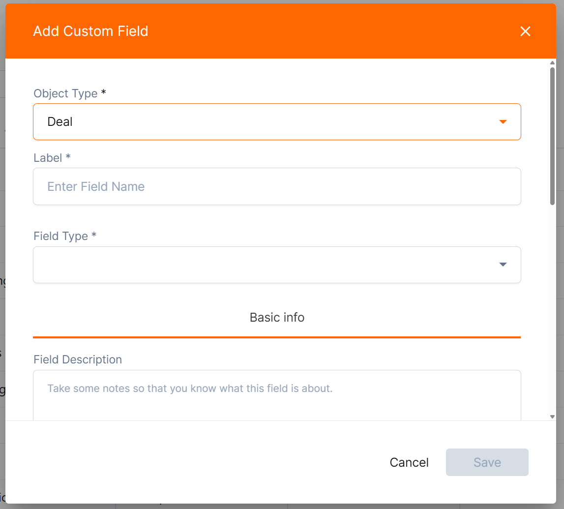 Add or Edit Custom Fields