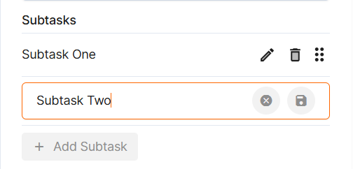 add subtasks