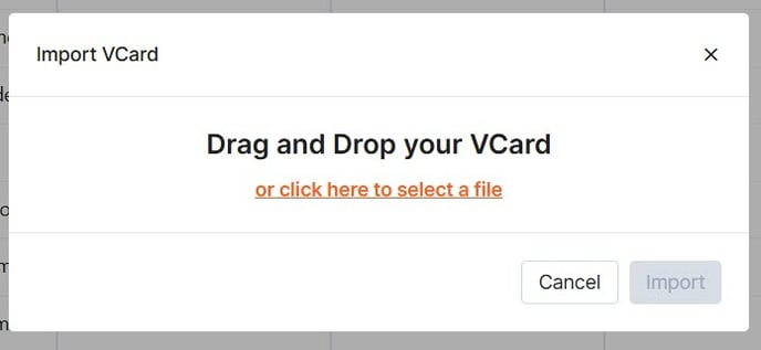 add vcard