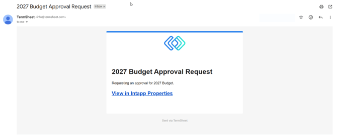 budget approval email - budget builder