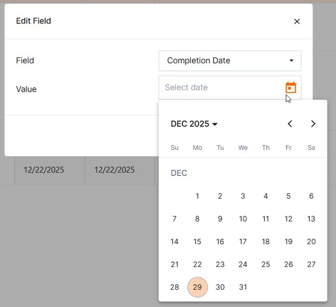 bulk edit task value