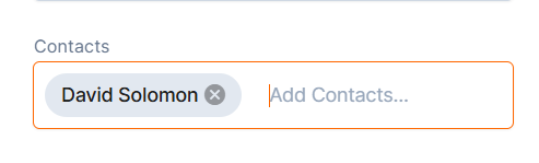 contacts tasks