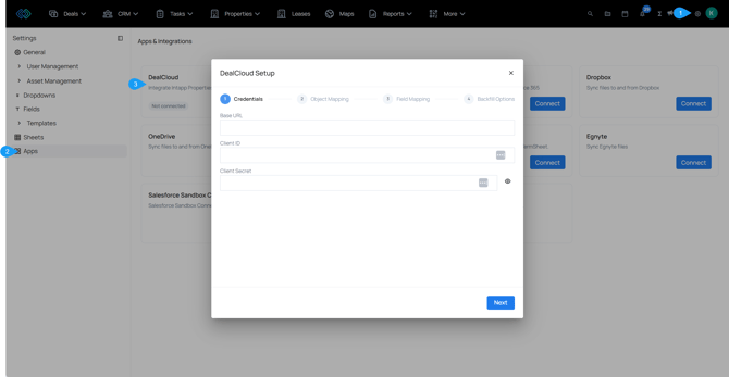 dc integration setup