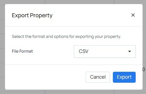 export objects - on demand