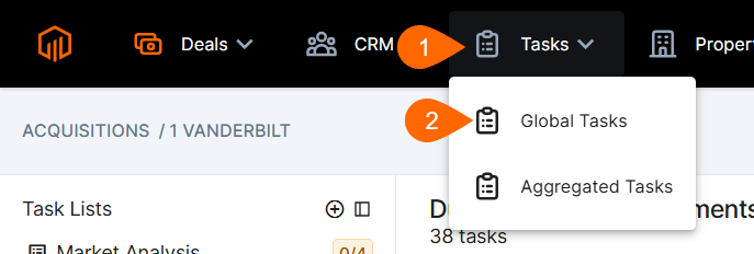 find global task lists
