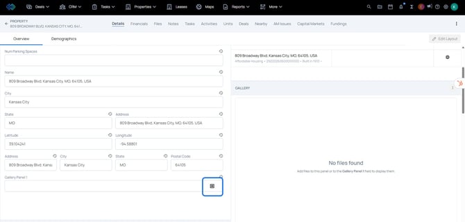 gallery - add jpg to field