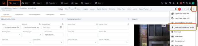 generate underwriting model