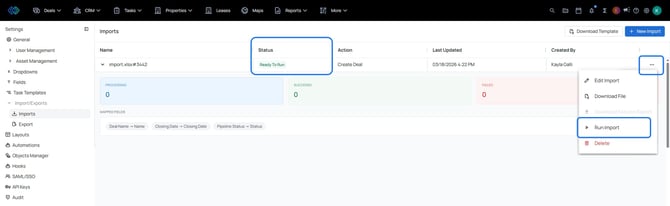 imports - ready to run