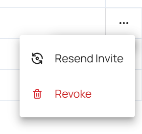 manage users - resend invite
