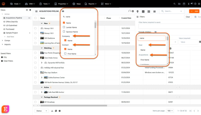 nested filters