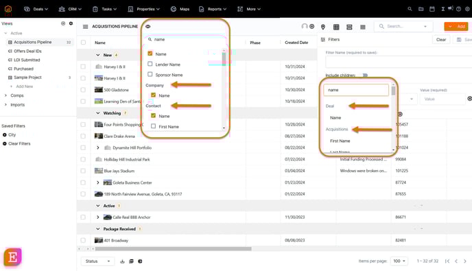 nested filters