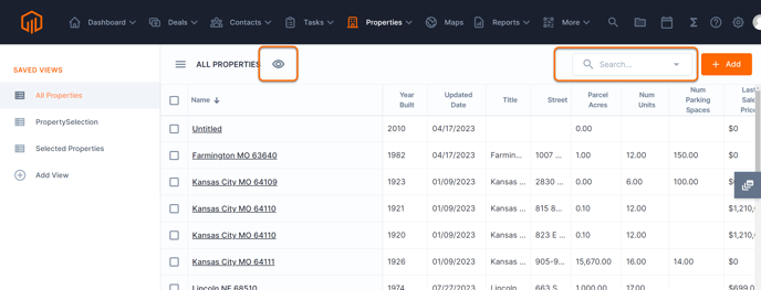 properties filters