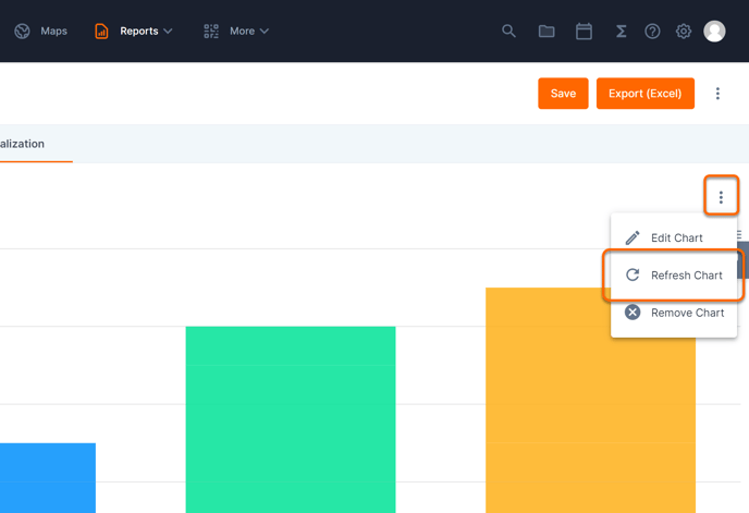 refresh chart