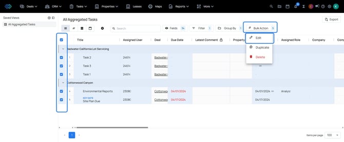 task bulk edit