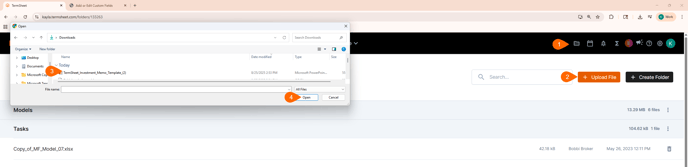 upload template docmerge